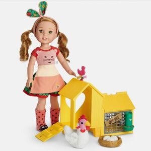 Wellie Wishers Chicken Coop Set!! American Girl (Doll not included)